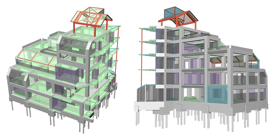 RC+S造 某マンション 3D図